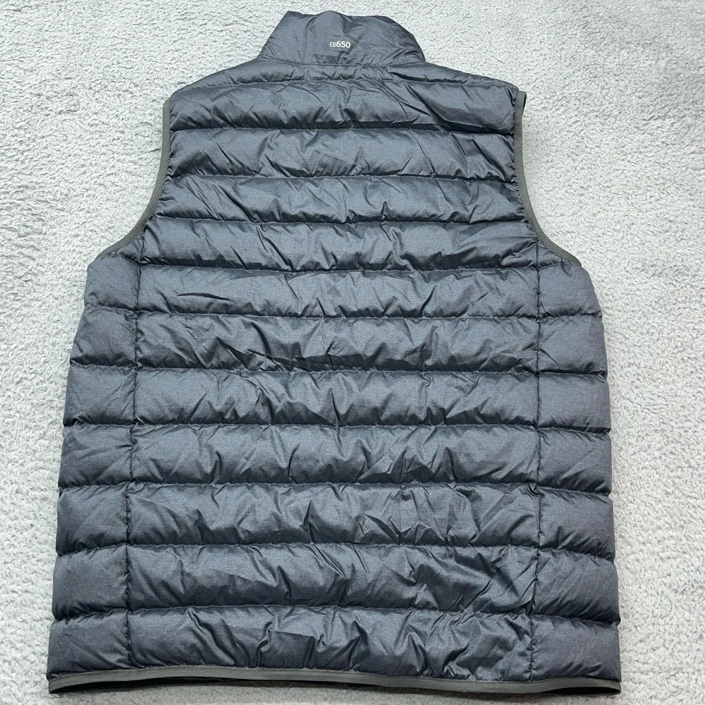 Eddie Bauer‎ EB650 Down Puffer Vest Mens LT Blue/Gray Lightweight Gorpcore
